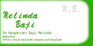 melinda baji business card